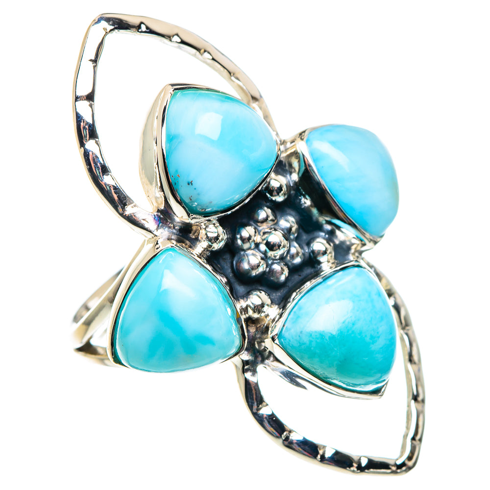 Larimar Rings handcrafted by Anasilvercos - RING87420