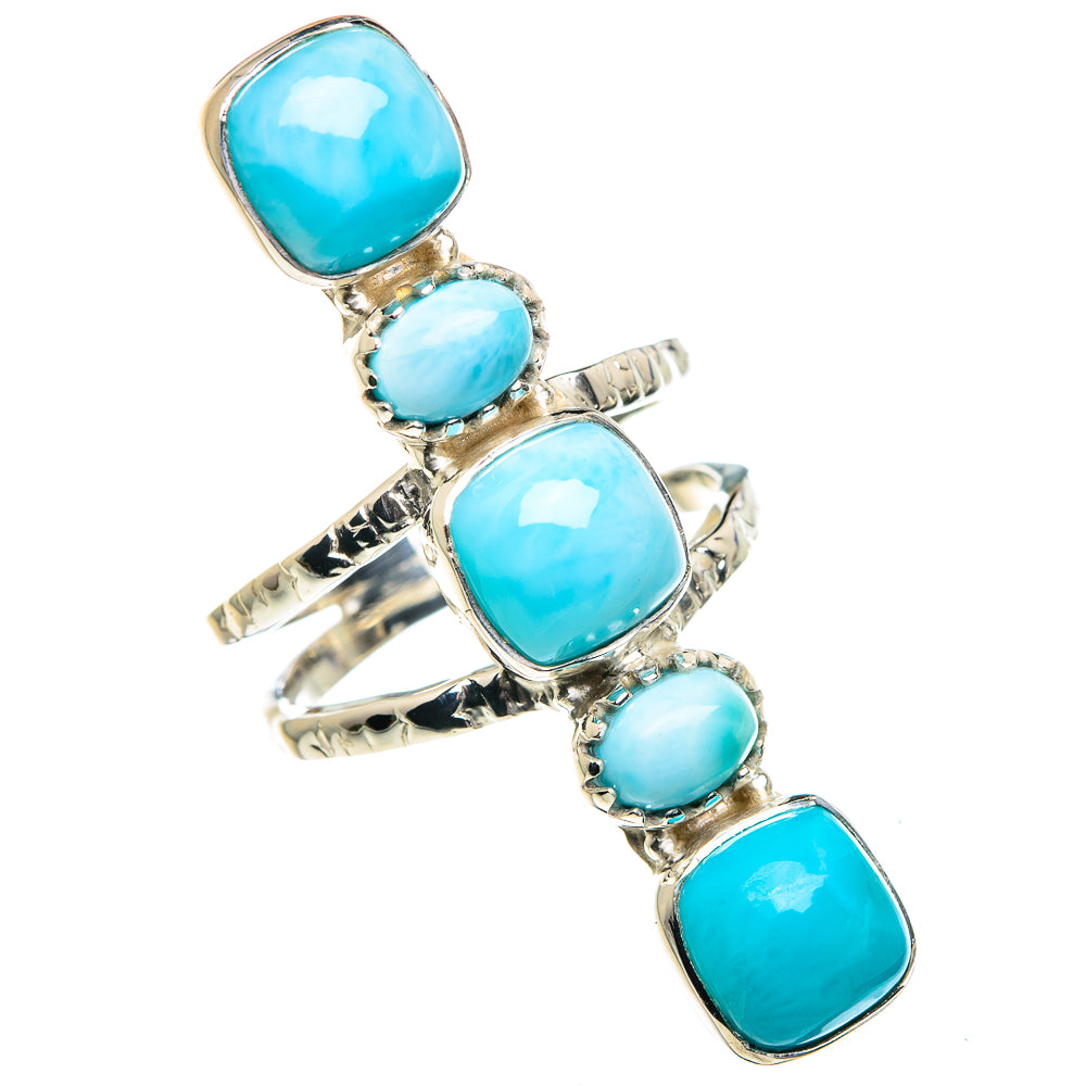 Larimar Rings handcrafted by Anasilvercos - RING87427