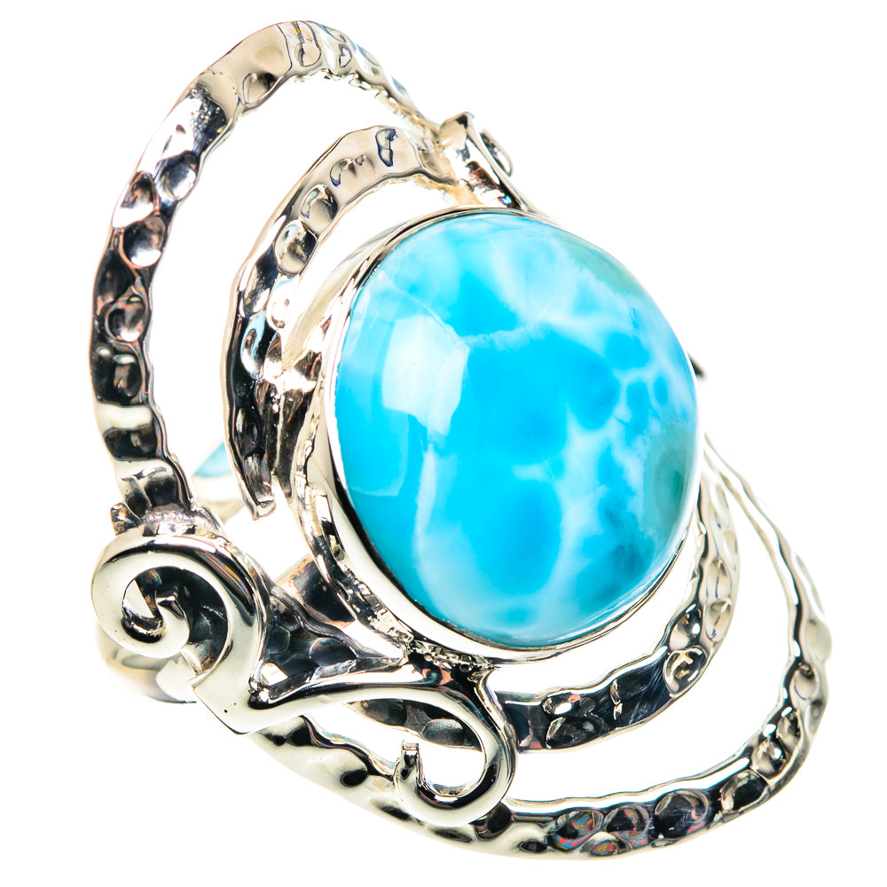 Larimar Rings handcrafted by Anasilvercos - RING87441