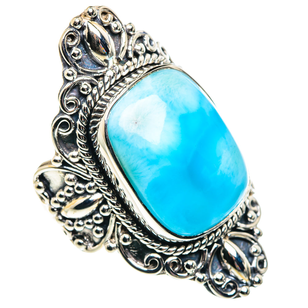 Larimar Rings handcrafted by Anasilvercos - RING87447