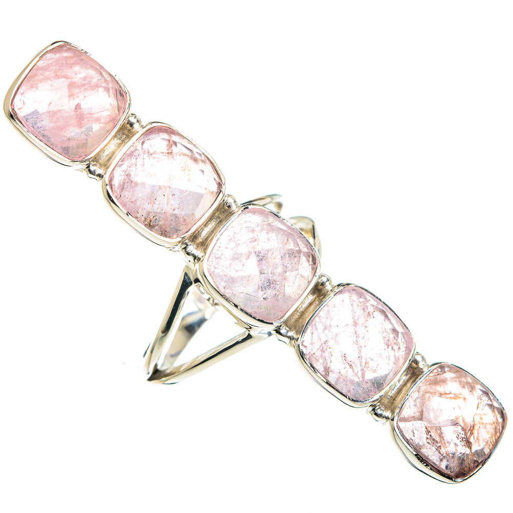 Rose Quartz Rings handcrafted by Anasilvercos - RING87451
