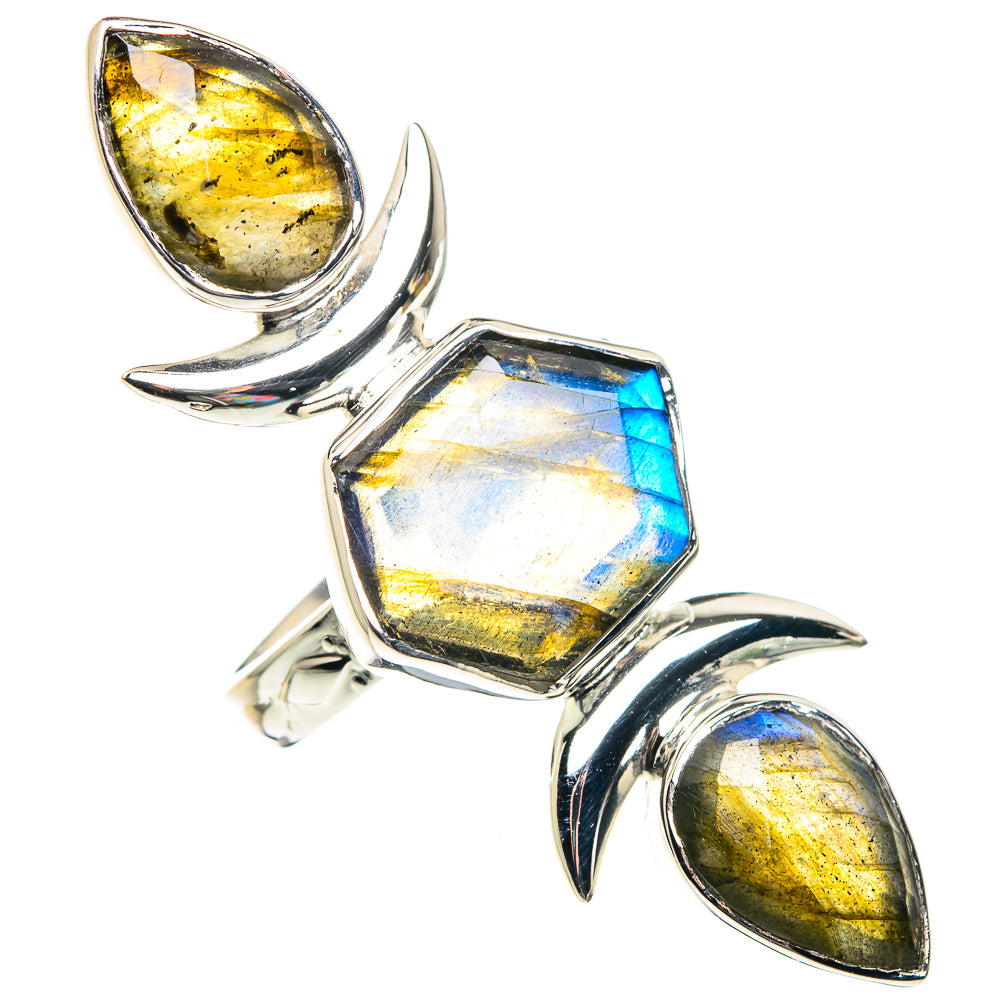 Labradorite Rings handcrafted by Anasilvercos - RING87464