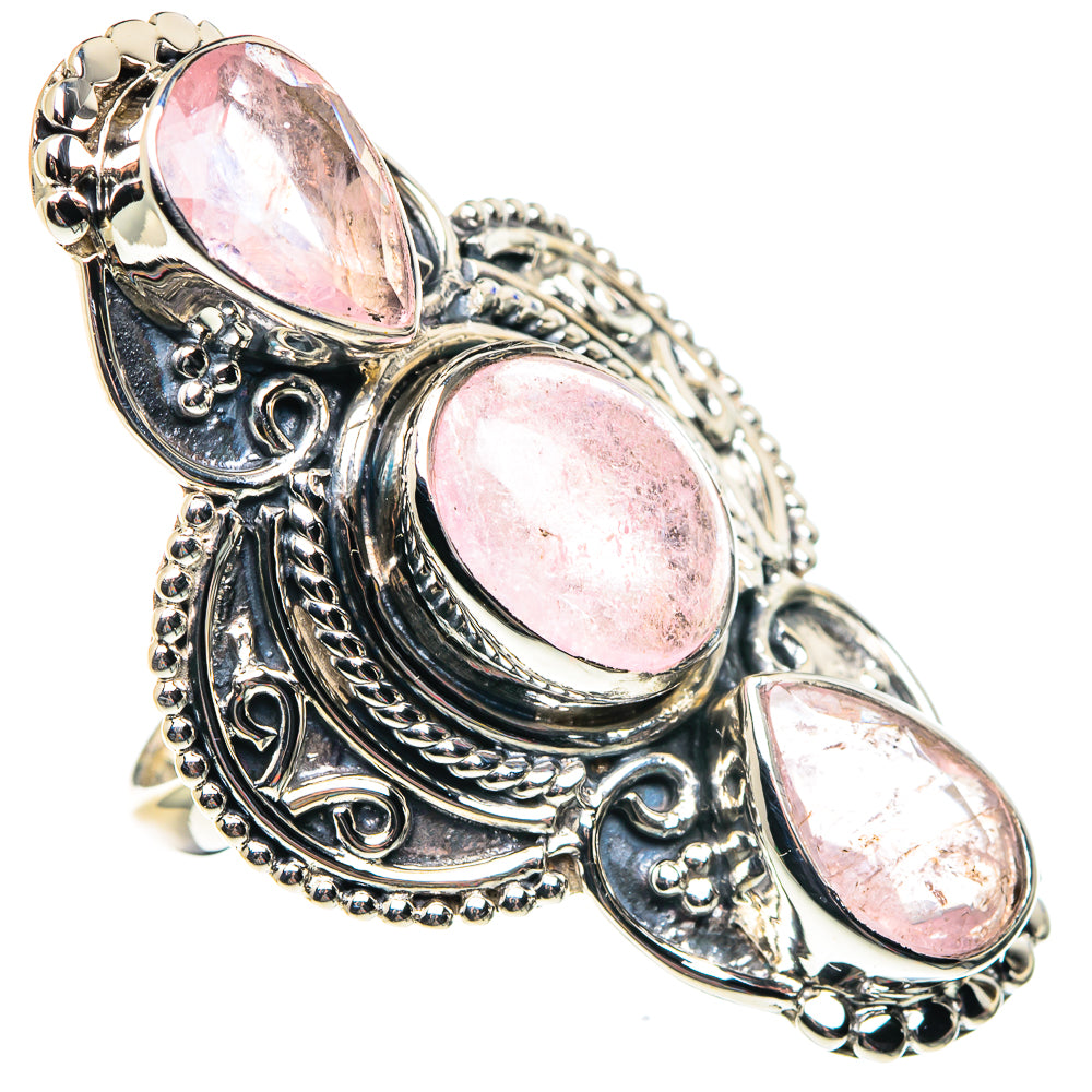 Rose Quartz Rings handcrafted by Anasilvercos - RING87471