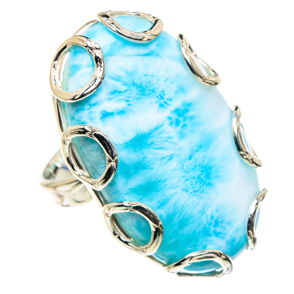 Larimar Rings handcrafted by Anasilvercos - RING87484