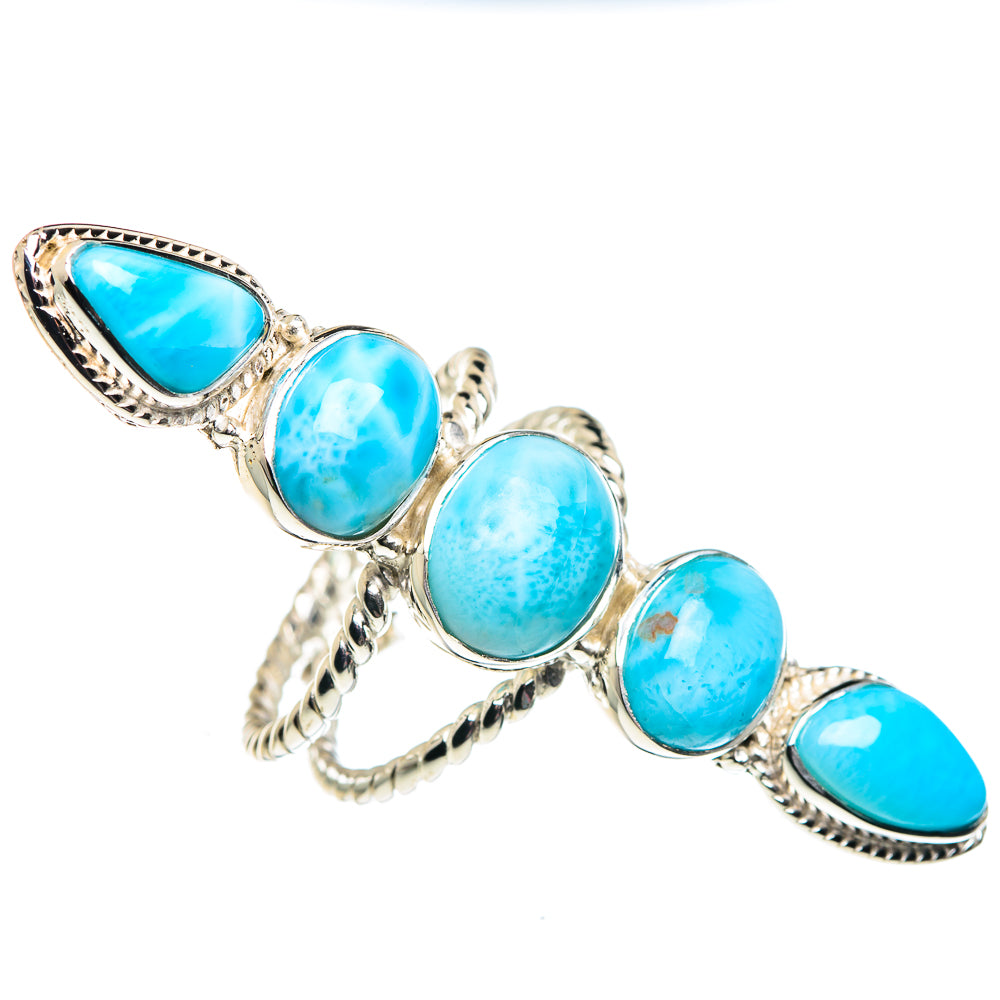 Larimar Rings handcrafted by Anasilvercos - RING87487
