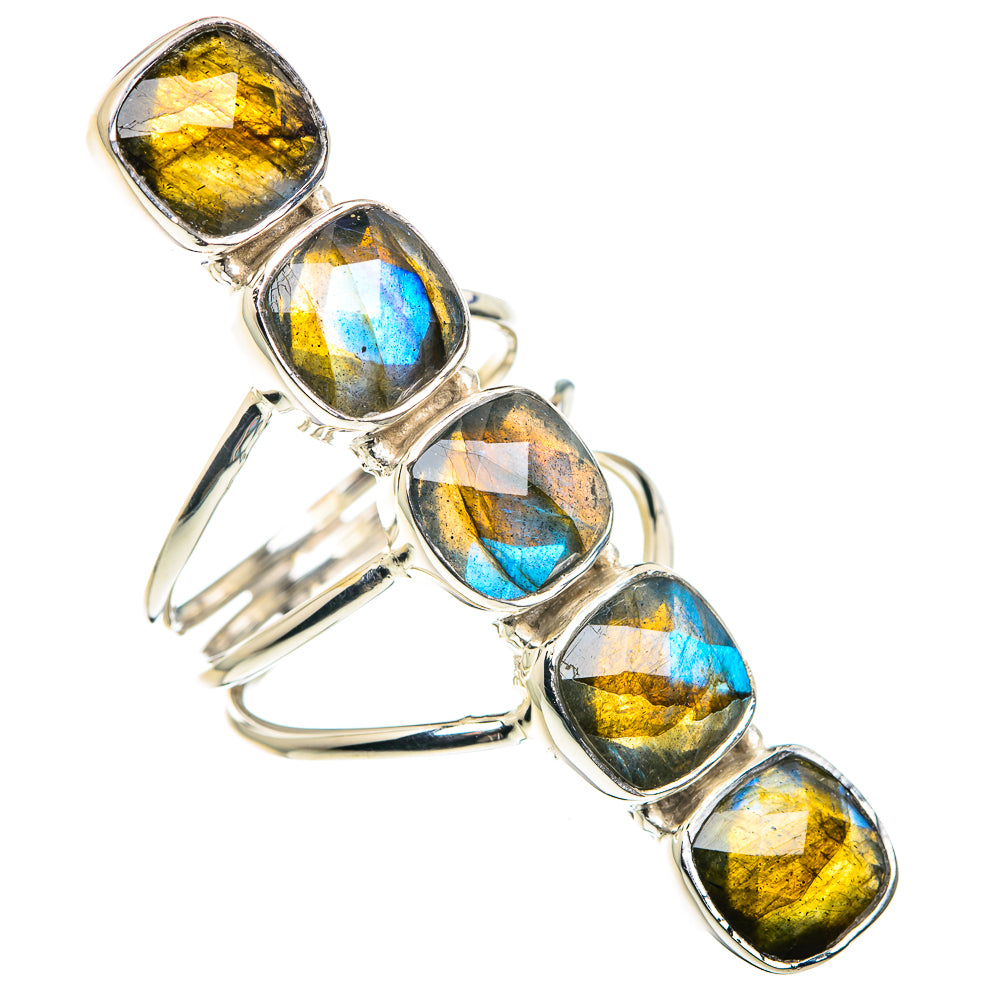 Labradorite Rings handcrafted by Anasilvercos - RING87501