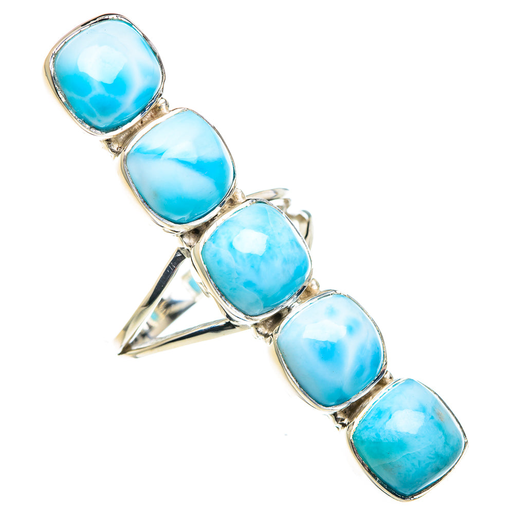 Larimar Rings handcrafted by Anasilvercos - RING87502