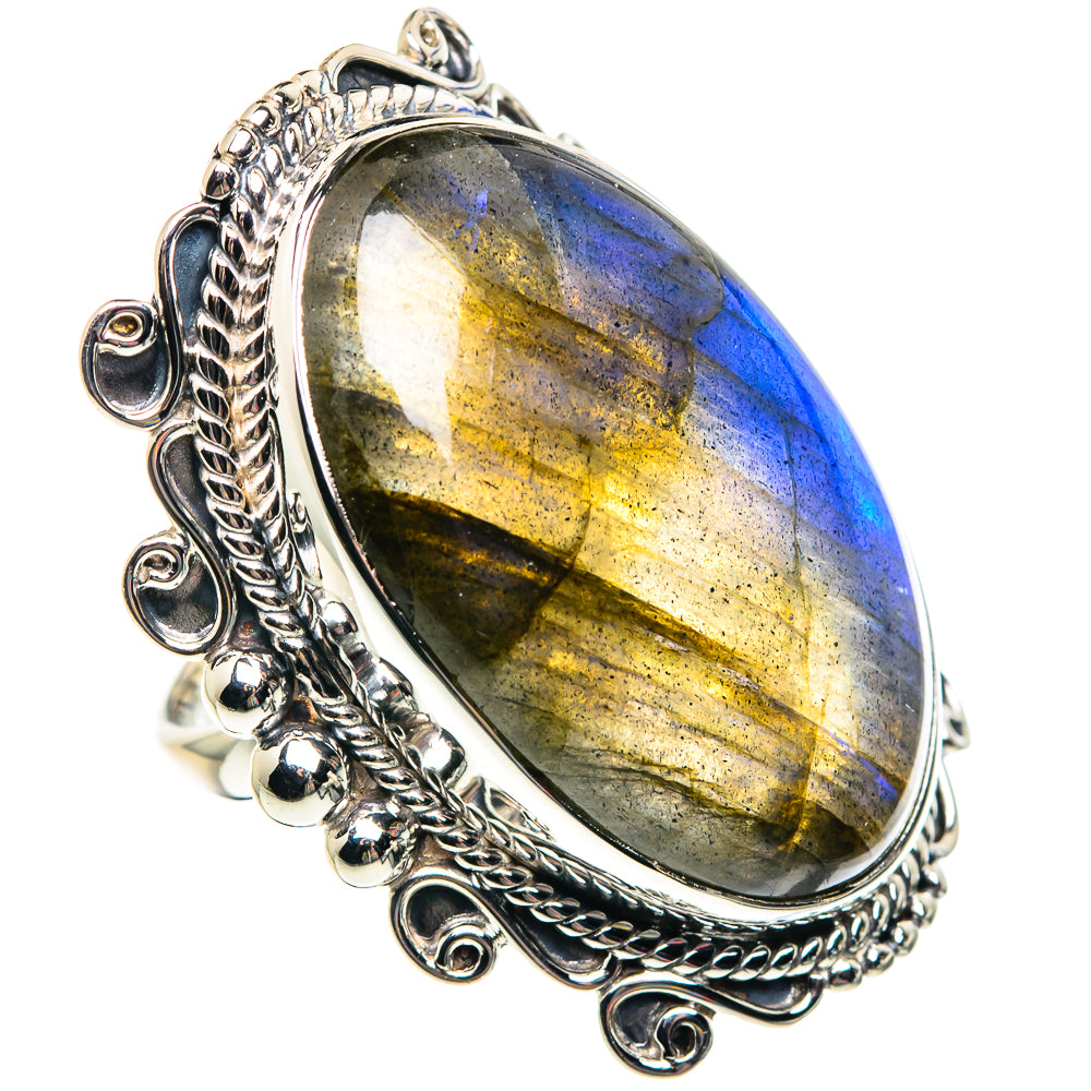 Labradorite Rings handcrafted by Anasilvercos - RING87513