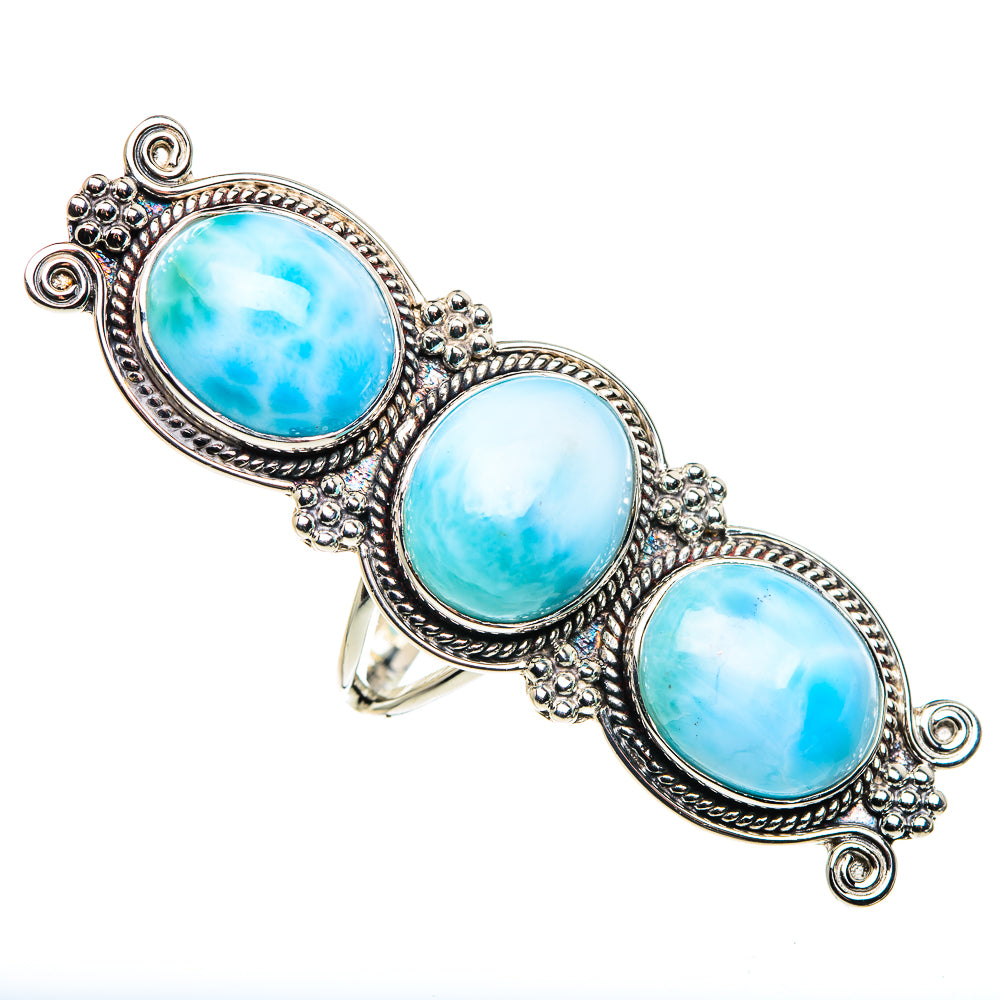 Larimar Rings handcrafted by Anasilvercos - RING87515