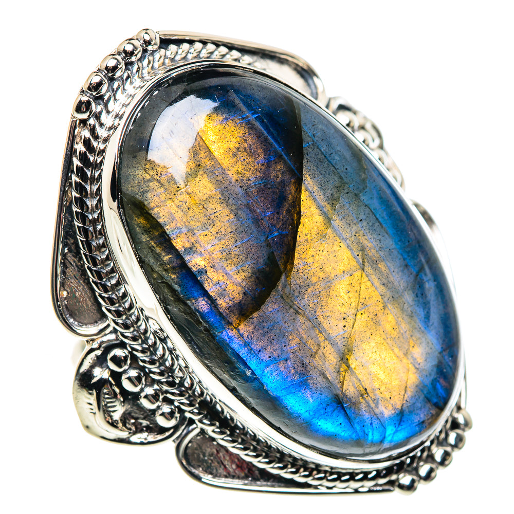 Labradorite Rings handcrafted by Anasilvercos - RING87516