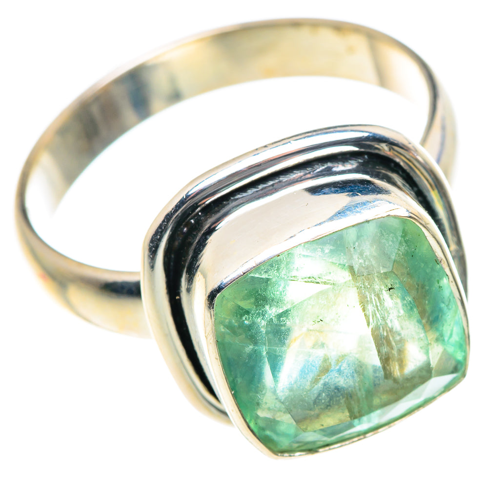 Green Fluorite Rings handcrafted by Anasilvercos - RING87529