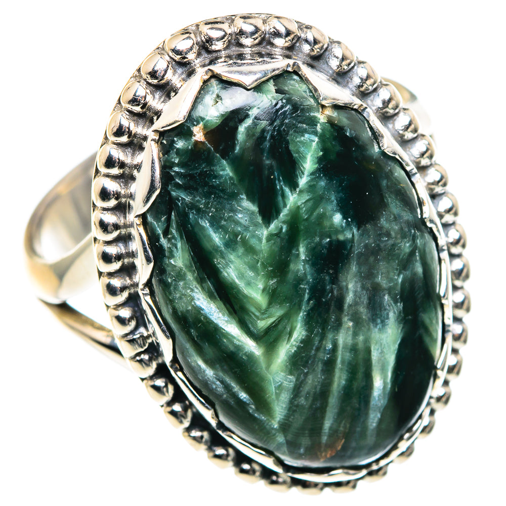 Seraphinite Rings handcrafted by Anasilvercos - RING87531