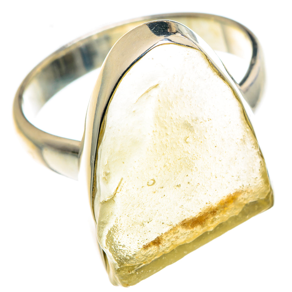 Libyan Desert Glass Rings handcrafted by Anasilvercos - RING87534 - Photo 2
