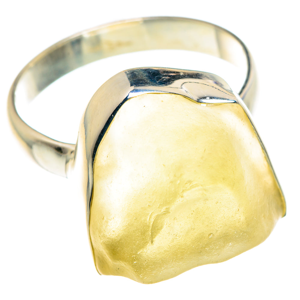 Libyan Desert Glass Rings handcrafted by Anasilvercos - RING87535