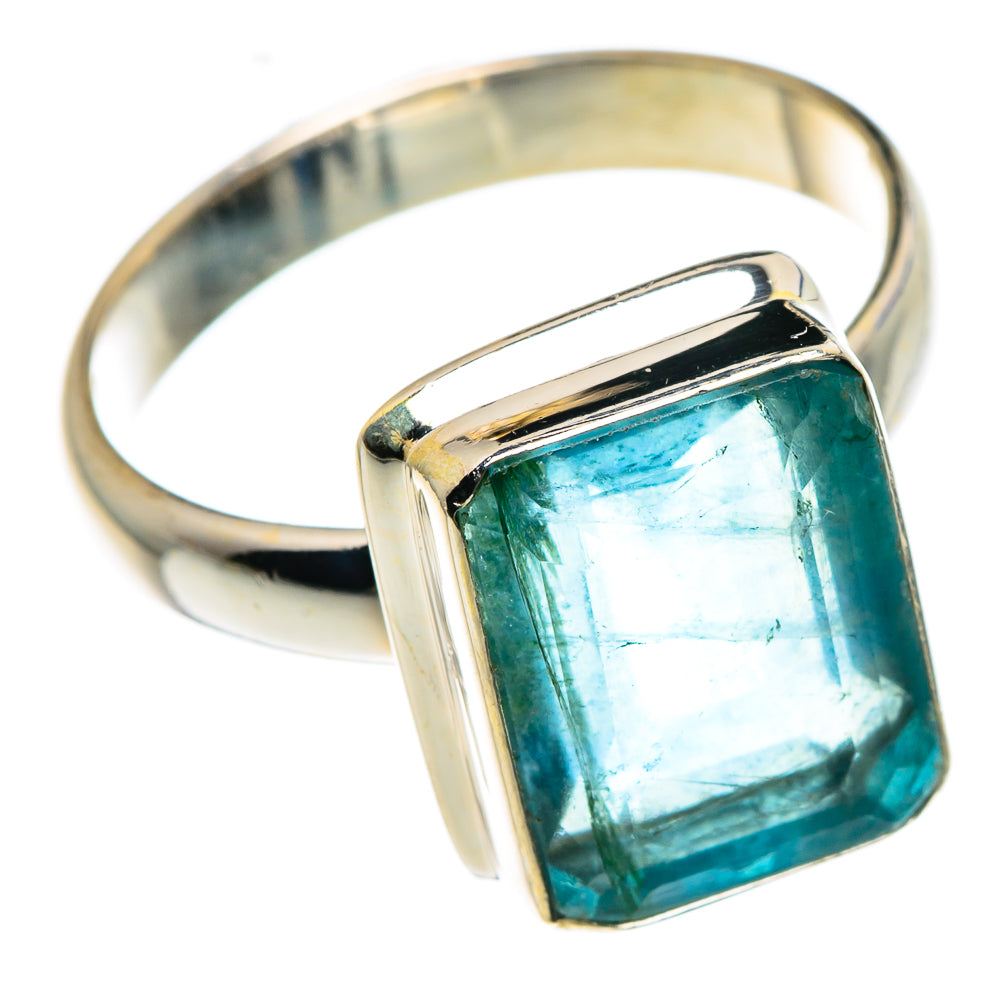 Blue Fluorite Rings handcrafted by Anasilvercos - RING87545