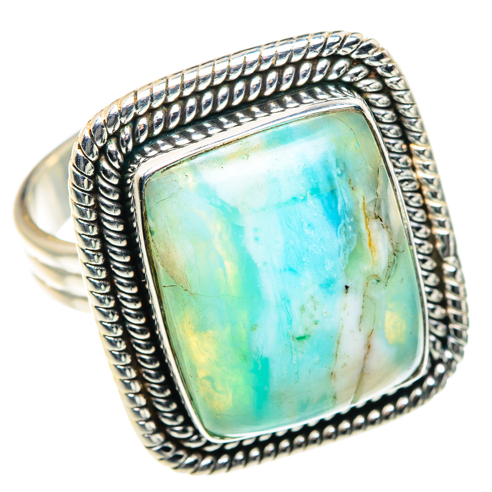 Peruvian Opal Rings handcrafted by Anasilvercos - RING87547