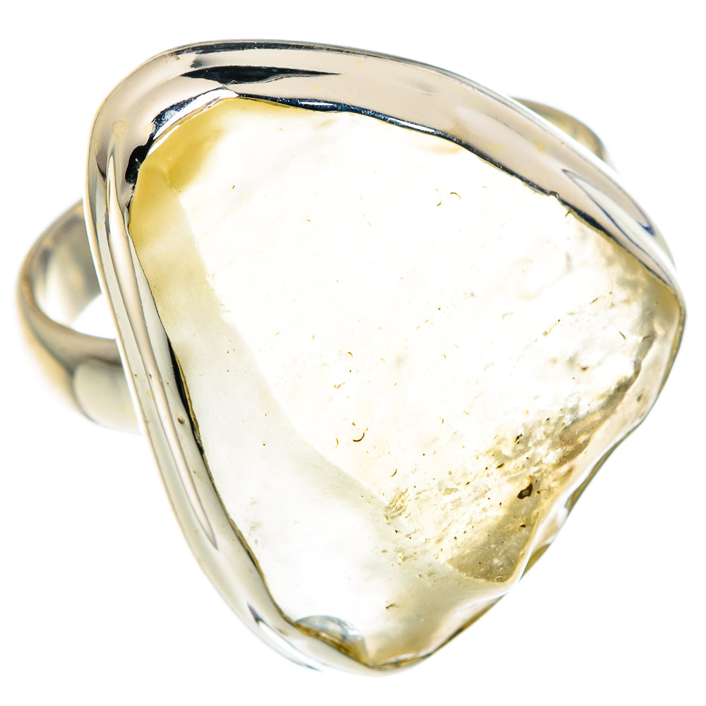 Libyan Desert Glass Rings handcrafted by Anasilvercos - RING87567