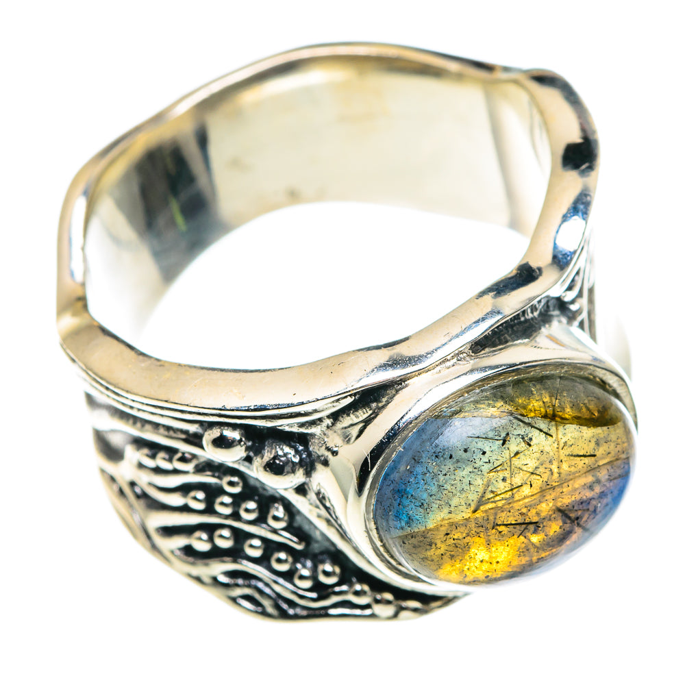 Labradorite Rings handcrafted by Anasilvercos - RING87577