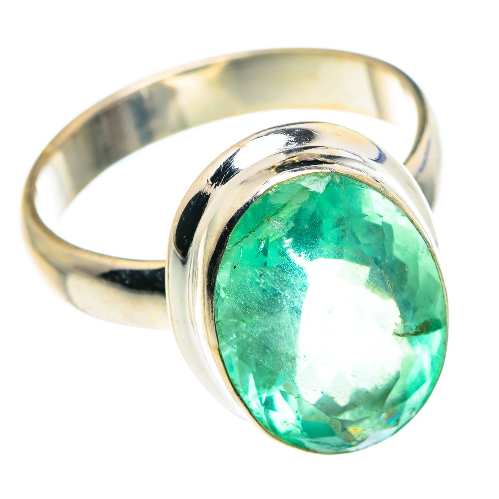 Green Fluorite Rings handcrafted by Anasilvercos - RING87579