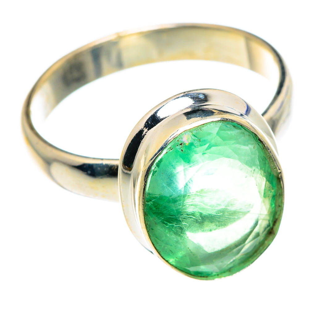 Green Fluorite Rings handcrafted by Anasilvercos - RING87588