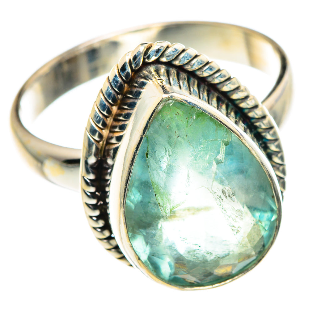 Green Fluorite Rings handcrafted by Anasilvercos - RING87596