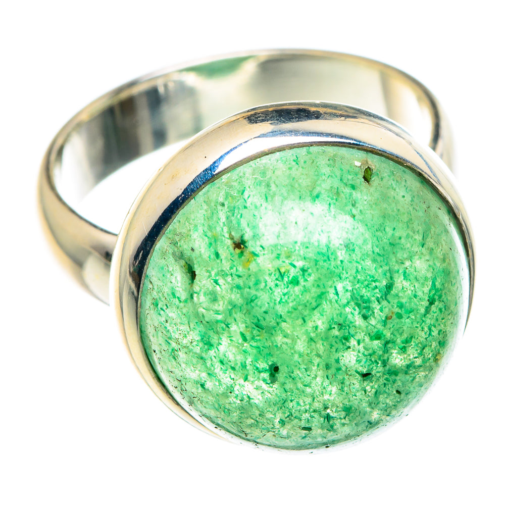 Green Aventurine Rings handcrafted by Anasilvercos - RING87599