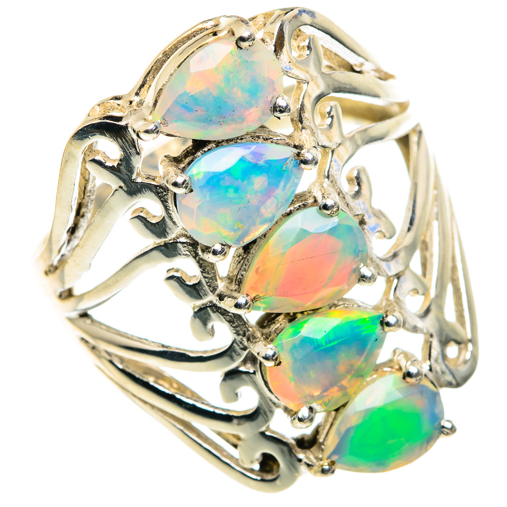 Ethiopian Opal Rings handcrafted by Anasilvercos - RING87613