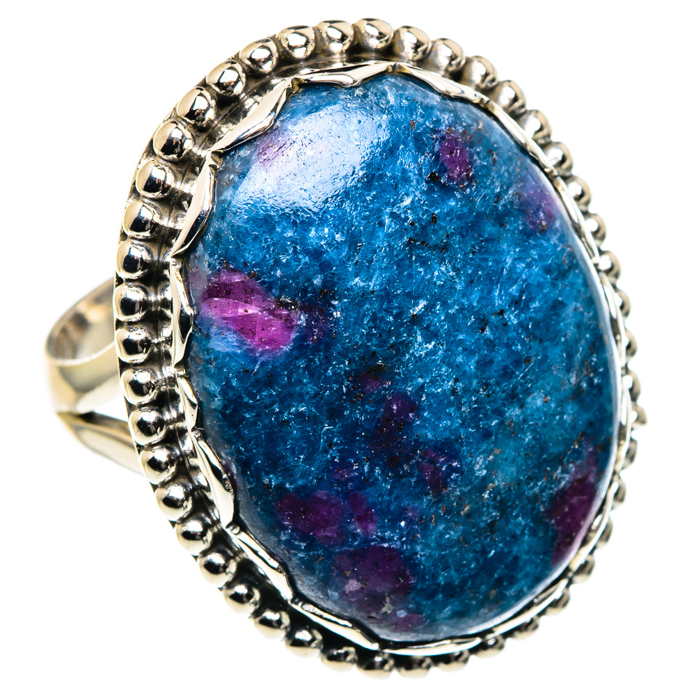 Ruby Fuchsite Rings handcrafted by Anasilvercos - RING87616