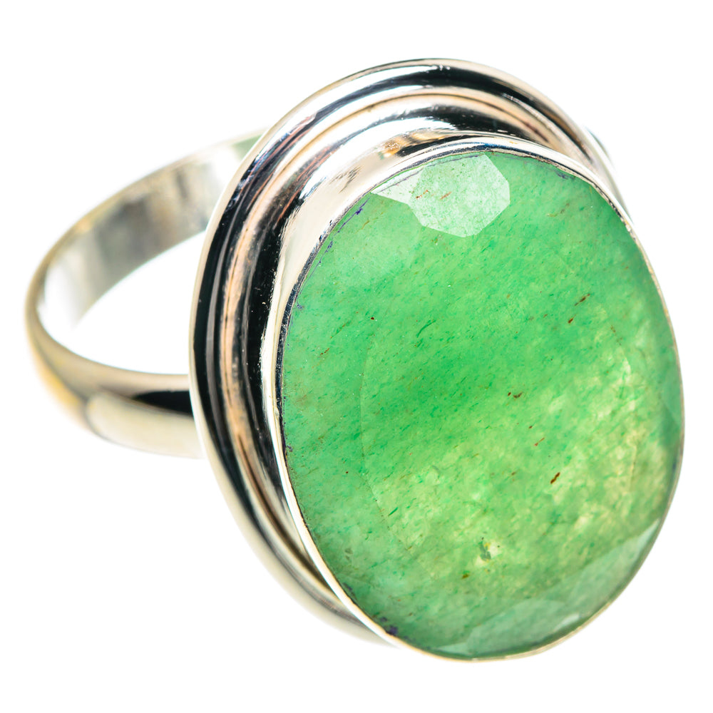 Green Aventurine Rings handcrafted by Anasilvercos - RING87621