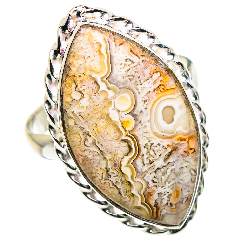 Crazy Lace Agate Rings handcrafted by Anasilvercos - RING87629