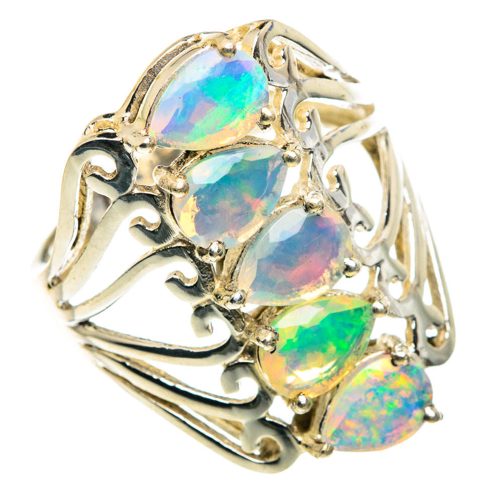 Ethiopian Opal Rings handcrafted by Anasilvercos - RING87644