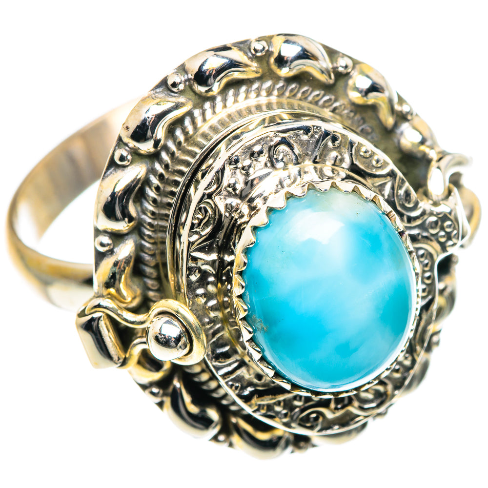 Larimar Rings handcrafted by Anasilvercos - RING87652