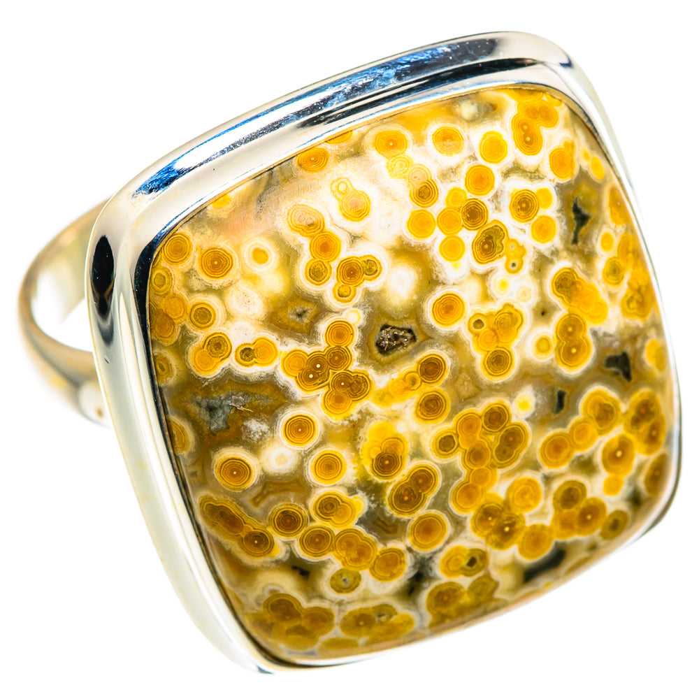 Ocean Jasper Rings handcrafted by Anasilvercos - RING87659 - Photo 2