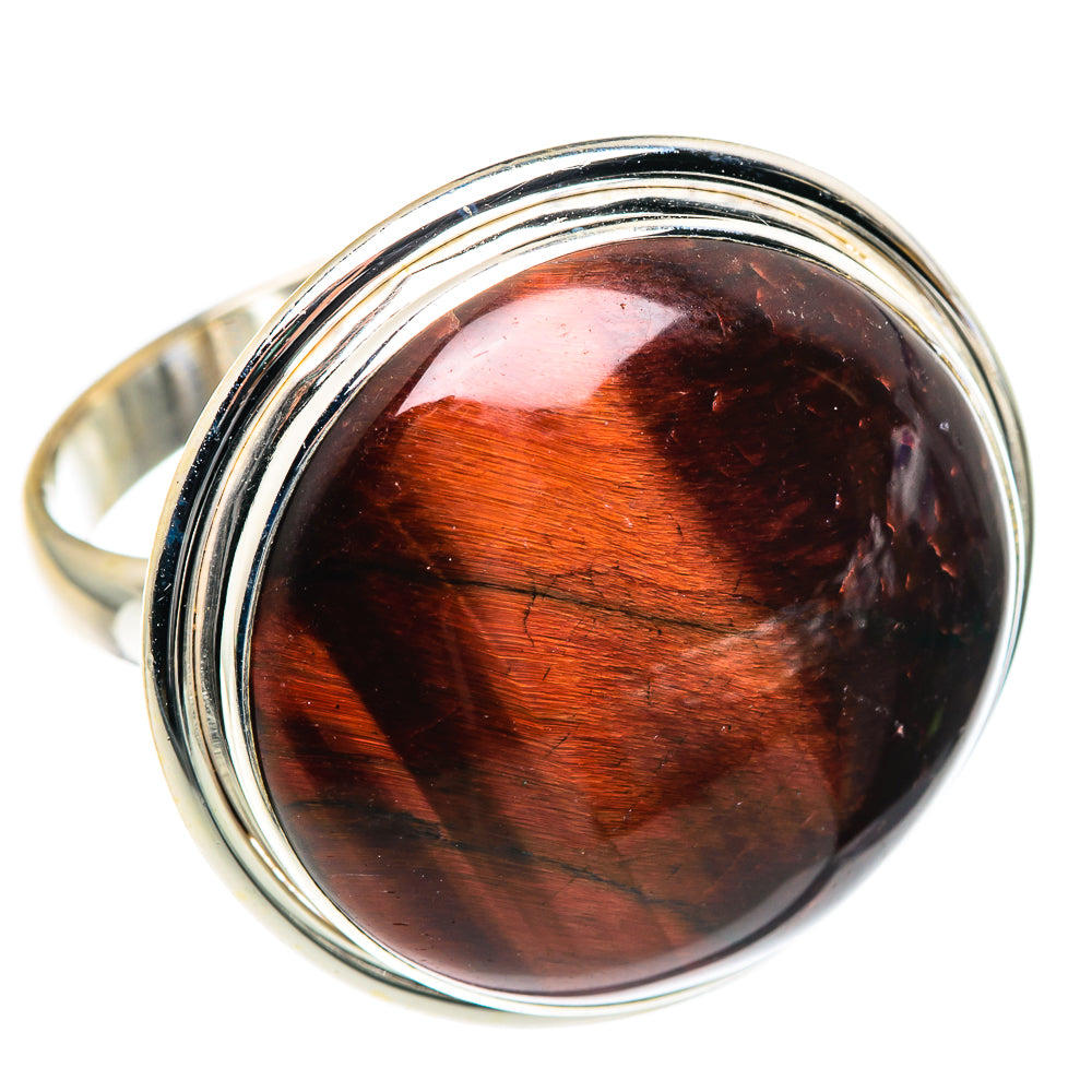Red Tiger Eye Rings handcrafted by Anasilvercos - RING87660
