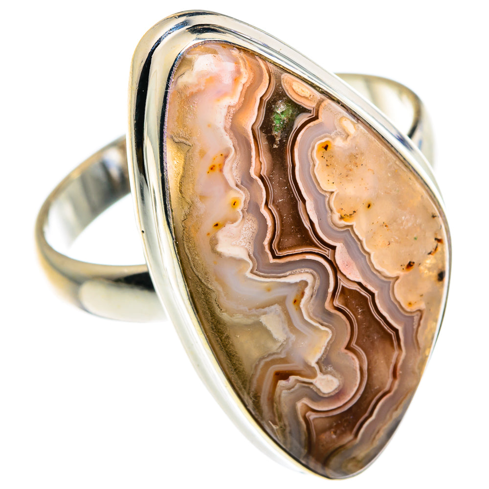 Crazy Lace Agate Rings handcrafted by Anasilvercos - RING87663