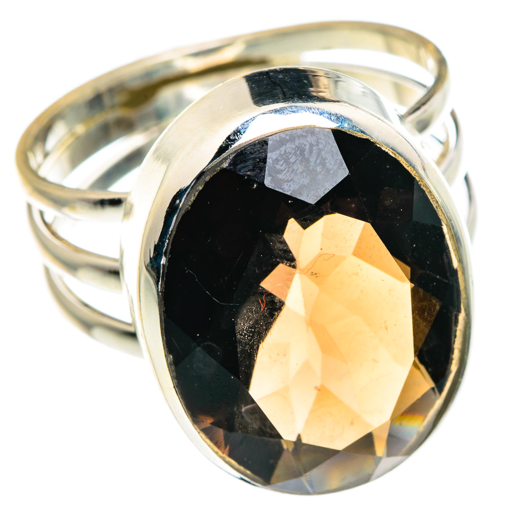 Smoky Quartz Rings handcrafted by Anasilvercos - RING87681