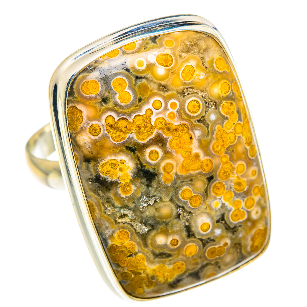 Ocean Jasper Rings handcrafted by Anasilvercos - RING87692