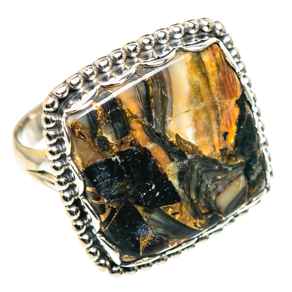 Black Copper Onyx Rings handcrafted by Anasilvercos - RING87703