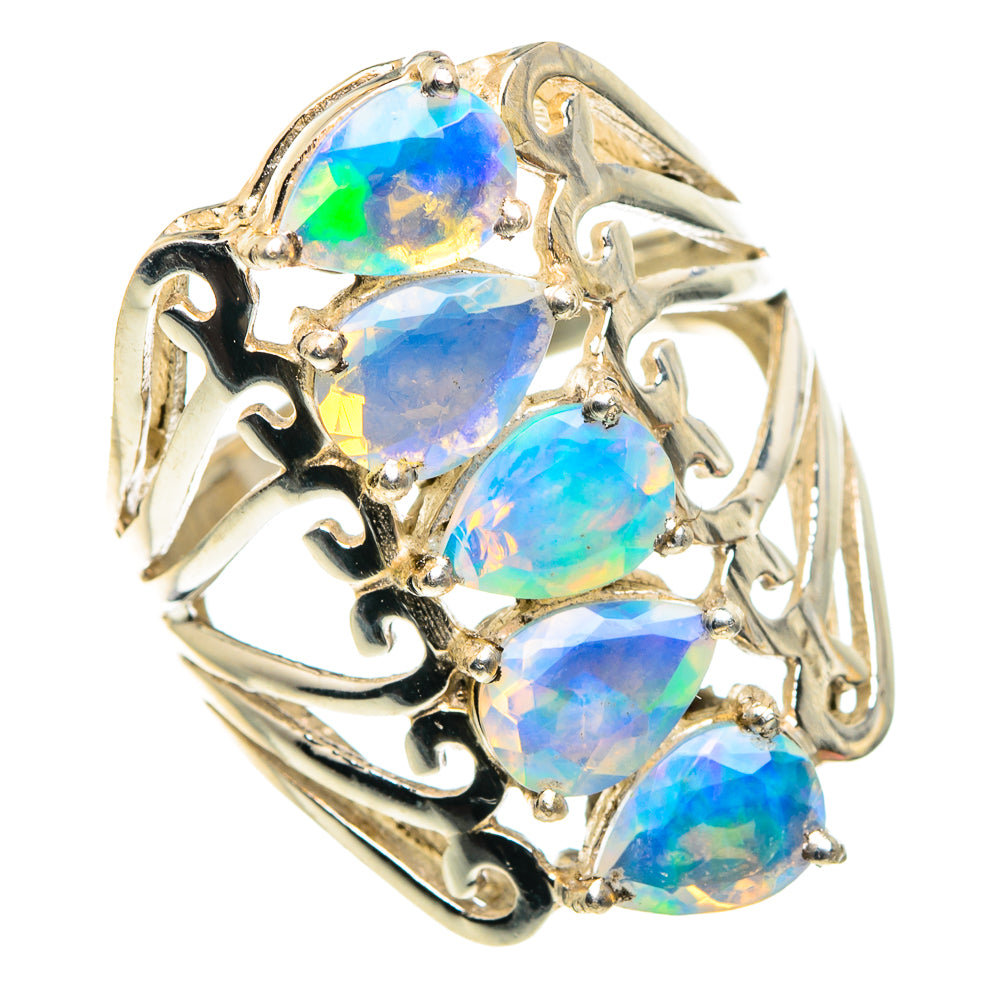 Ethiopian Opal Rings handcrafted by Anasilvercos - RING87714