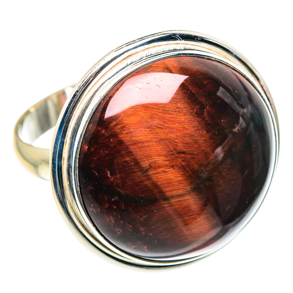 Red Tiger Eye Rings handcrafted by Anasilvercos - RING87725