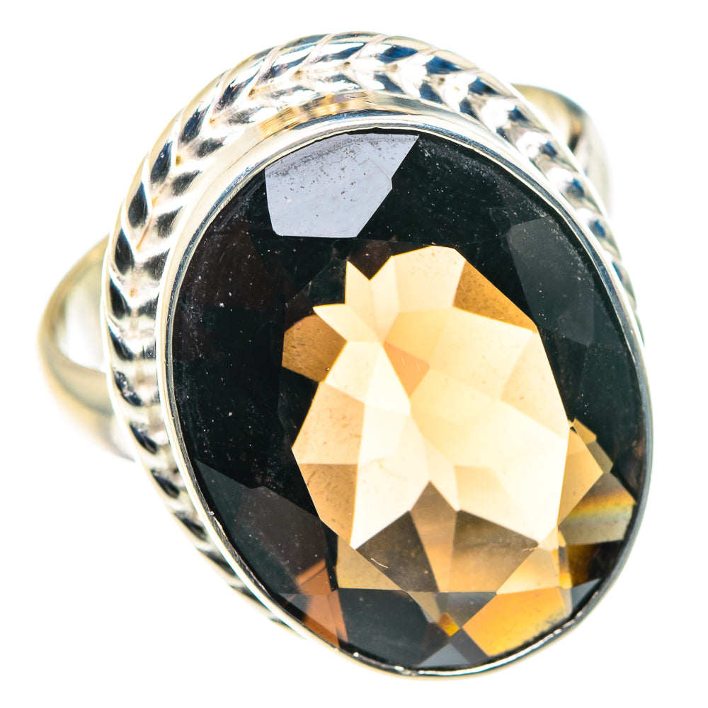 Smoky Quartz Rings handcrafted by Anasilvercos - RING87728