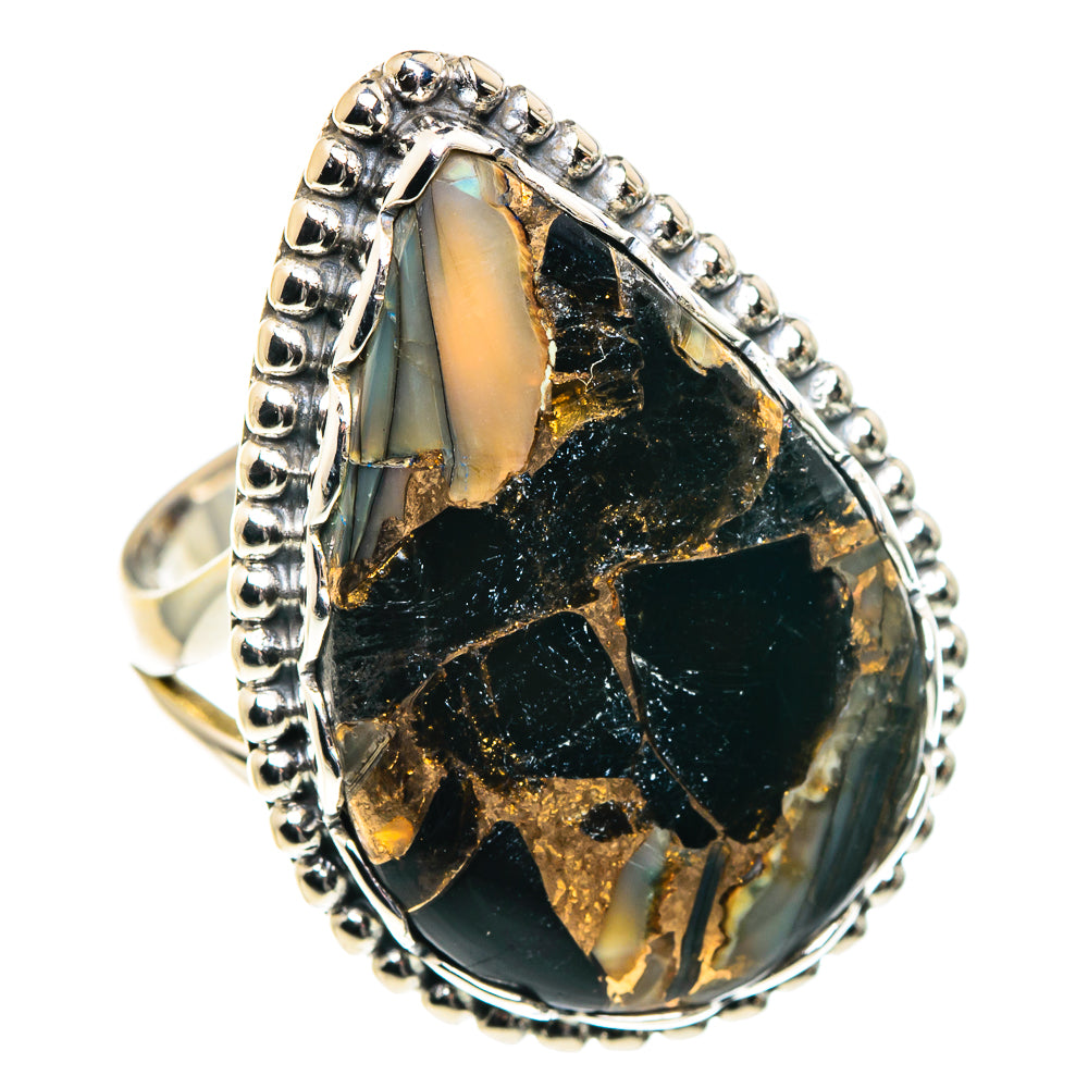 Black Copper Onyx Rings handcrafted by Anasilvercos - RING87741