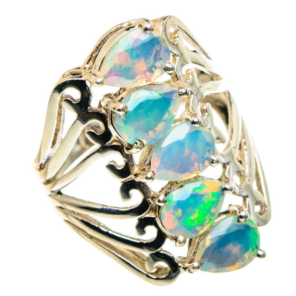 Ethiopian Opal Rings handcrafted by Anasilvercos - RING87749