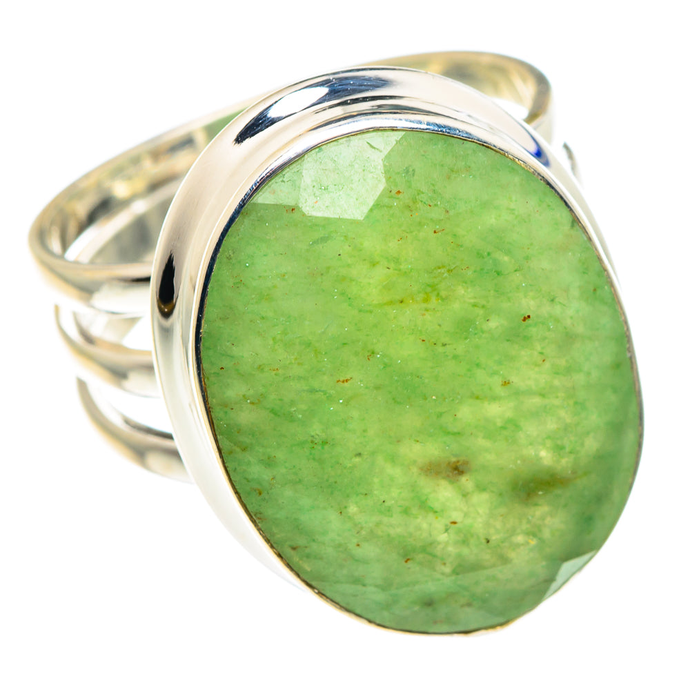 Prehnite Rings handcrafted by Anasilvercos - RING87756