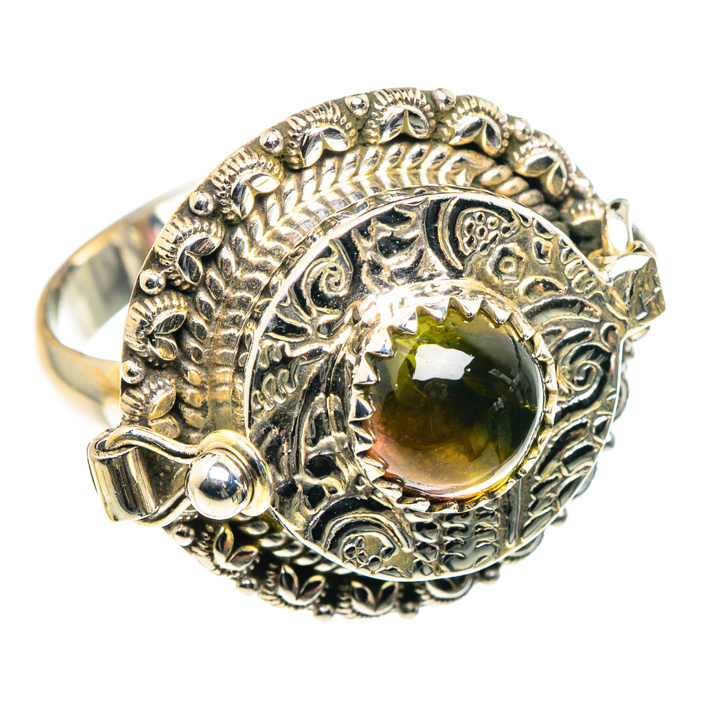 Green Tourmaline Rings handcrafted by Anasilvercos - RING87781