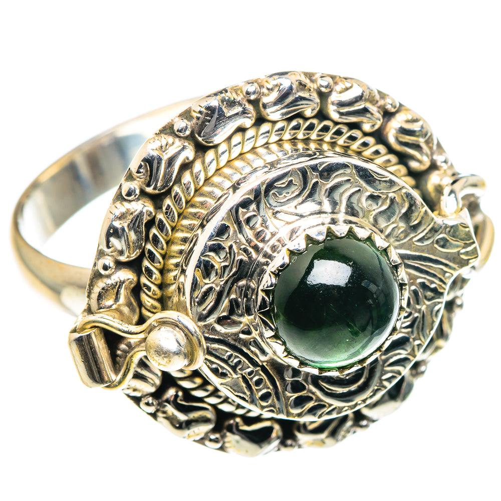 Green Tourmaline Rings handcrafted by Anasilvercos - RING87786