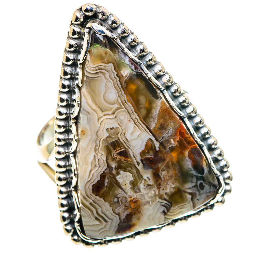 Laguna Lace Agate Rings handcrafted by Anasilvercos - RING87795