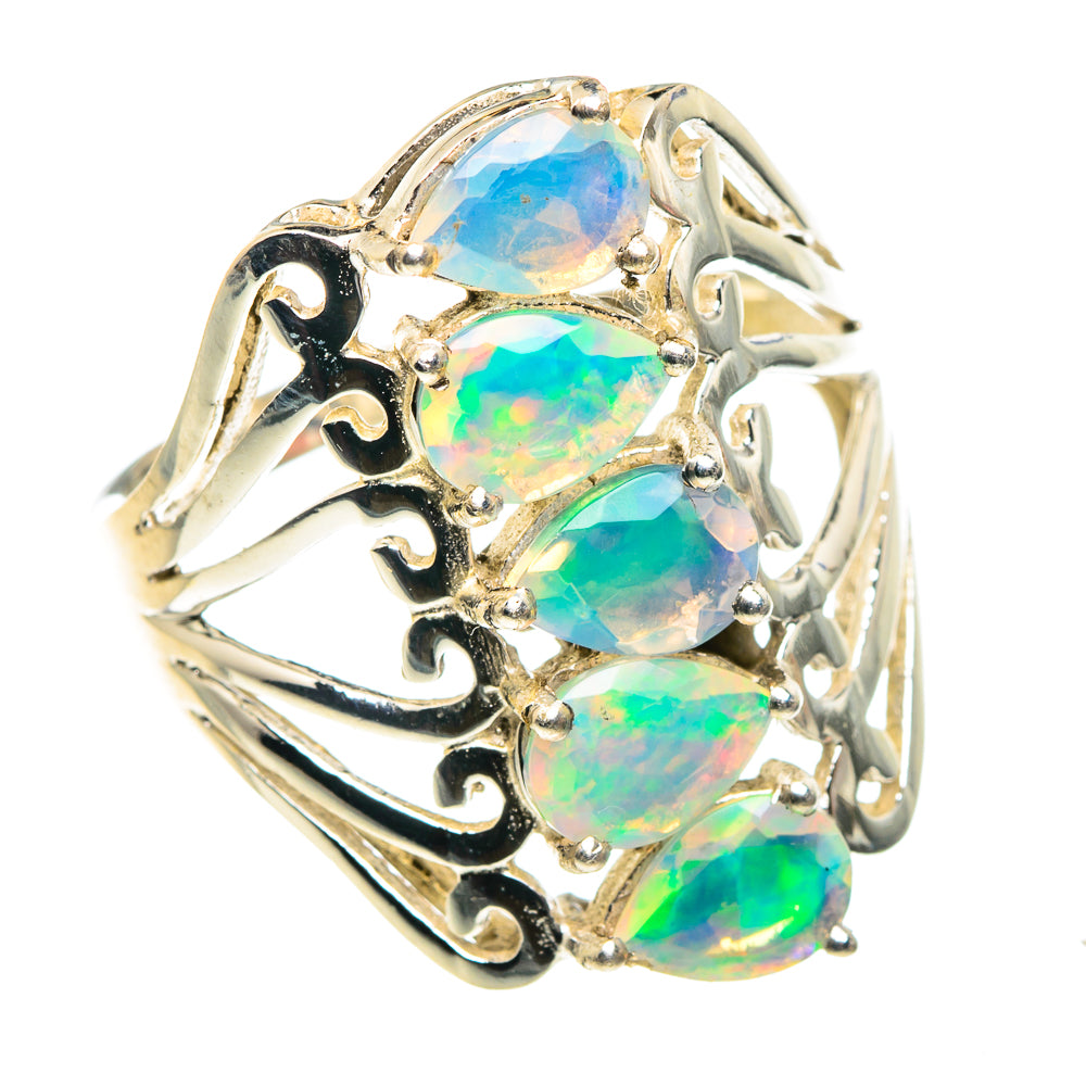 Ethiopian Opal Rings handcrafted by Anasilvercos - RING87808