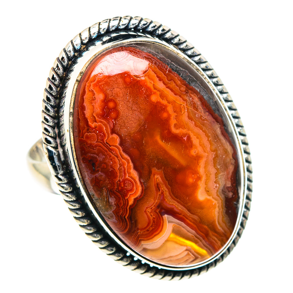 Crazy Lace Agate Rings handcrafted by Anasilvercos - RING87810