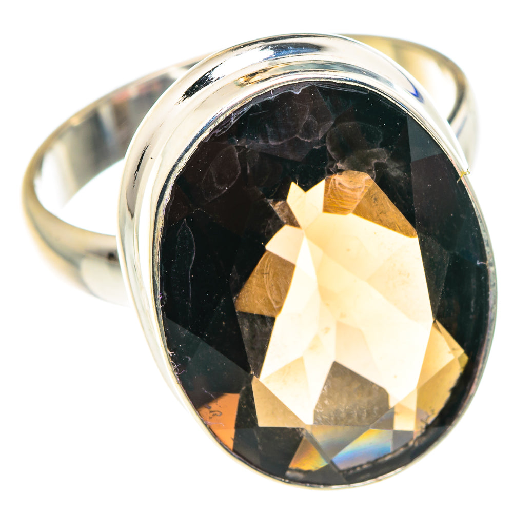 Smoky Quartz Rings handcrafted by Anasilvercos - RING87811